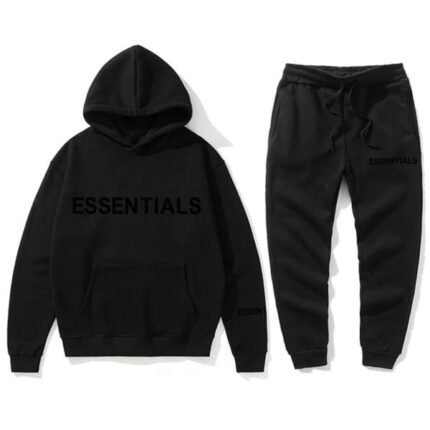 Fear Of God Essential Oversized Black Tracksuit