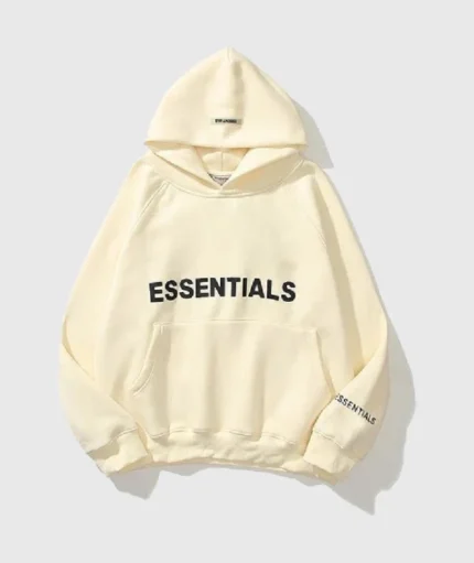 Essentials Oversized Beige Hoodie
