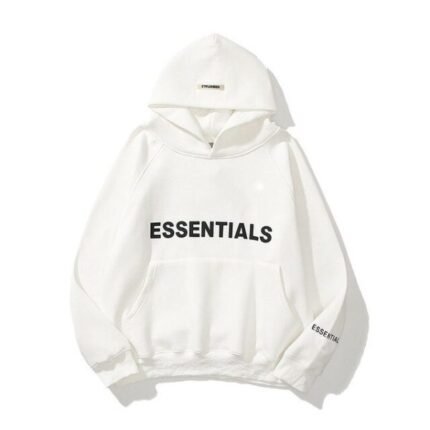 Essentials Men Women White Hoodie