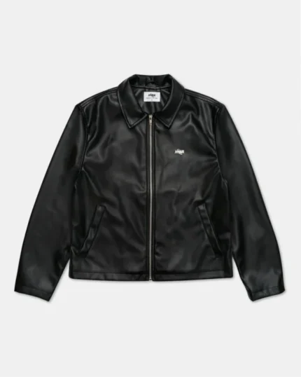ESSENTIAL LEATHER BLACK JACKET