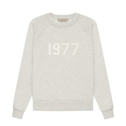 Essentials Crewneck 1977 Gray Sweatshirts