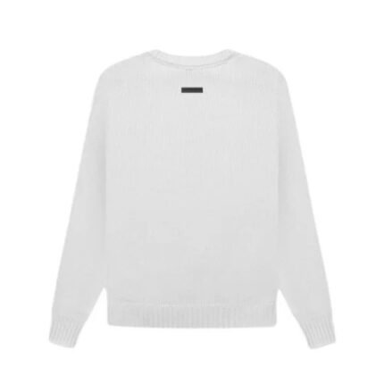 Essentials Overlapped White Sweatshirts
