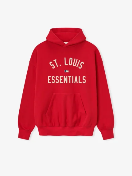 Fear of God Essentials St. Louis Red Hoodie