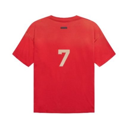 Fear of God Essentials 7 Red T-Shirt