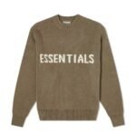 Fear of God Essentials Knitted Sweater Harvest Brown Sweatshirt