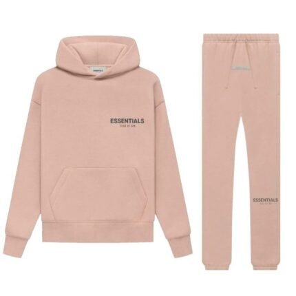 Essentials Fear of God Pink Tracksuit