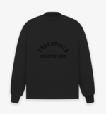 Fear of God Essentials LS Tee – Jet Black Sweatshirt