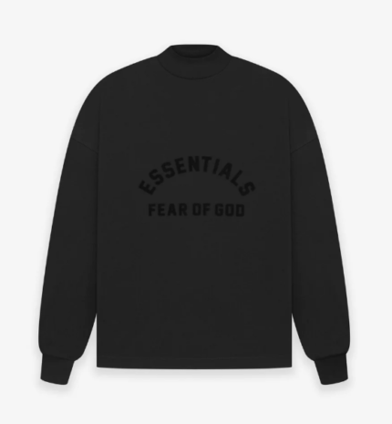Fear of God Essentials LS Tee – Jet Black Sweatshirt
